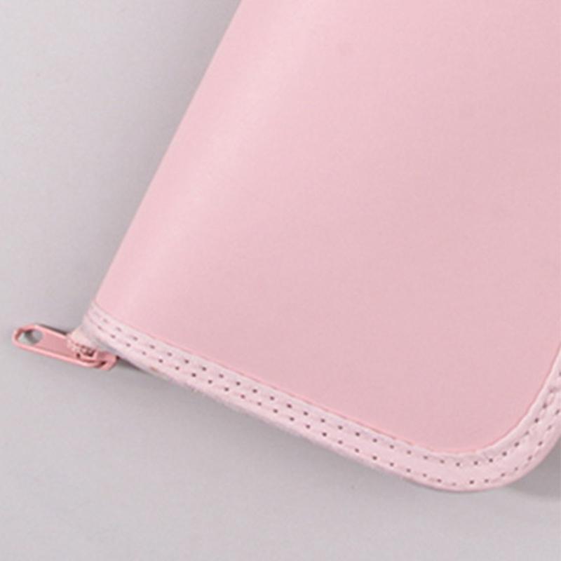 Makeup Brush Case Makeup Brush Holder Travel Waterproof Cosmetic Bag Stand-Up Foldable Makeup Cup With Zipper