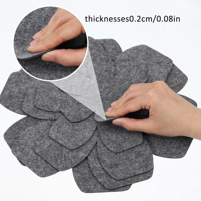 Lot de 12 protège-casseroles (3 tailles) -Protections pour ustensiles de cuisine-Protège et sépare les casseroles et poêles -Gris