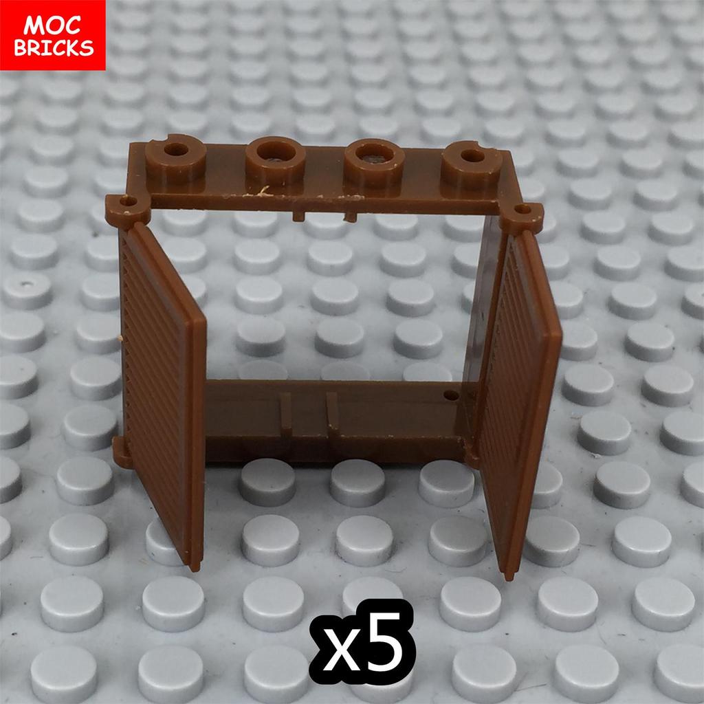 MOC Bricks Fence Railing Window Stairs Ladder Gate DIY Garden House Architecture Accessories Building Blocks Children's Toys