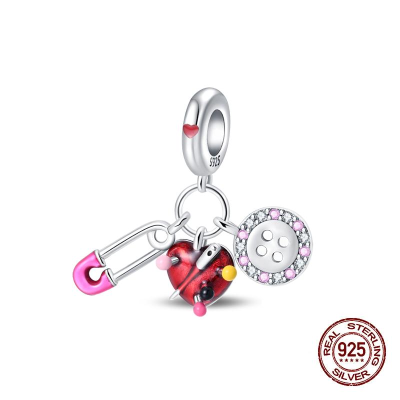 Charm Copper Fit Pandachoriginal Charms Bracelet Tailor Sewing Machine Pendant Beads Diy Jewelry Giftnew