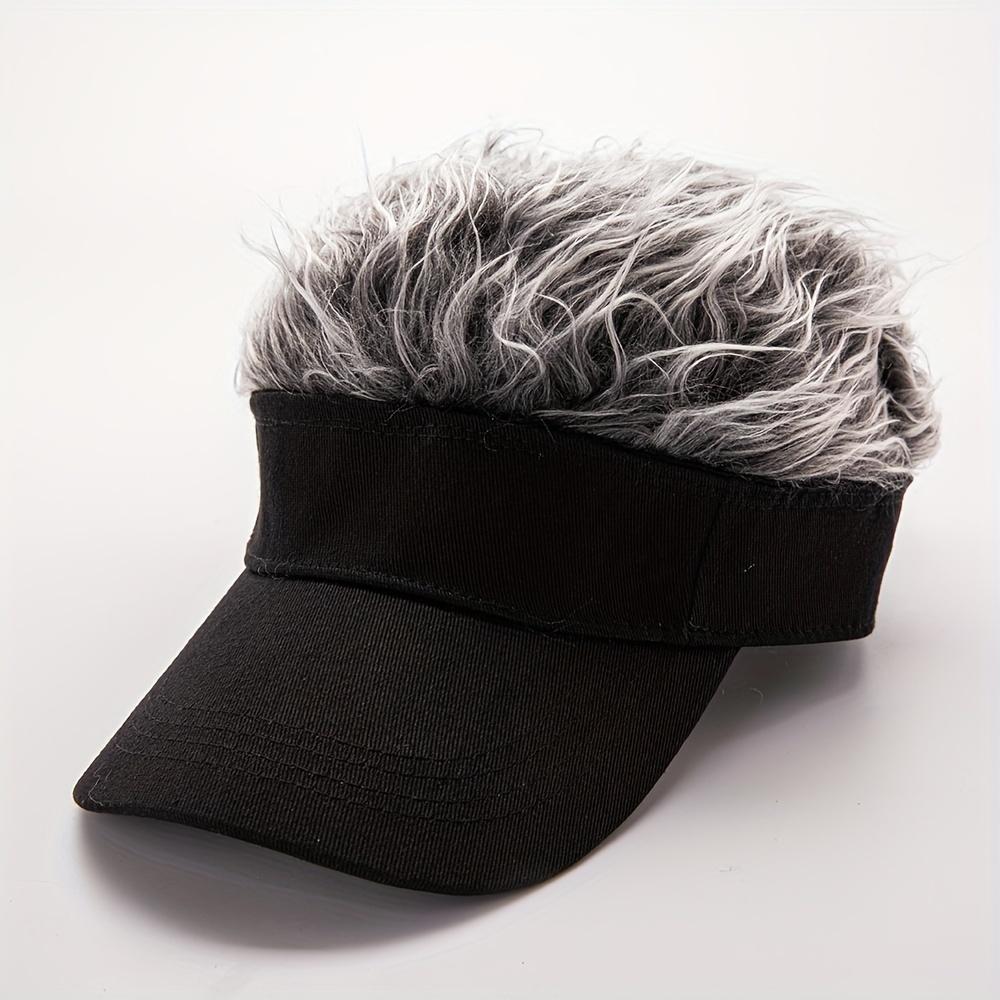 

Wig Baseball Cap for Men Women, Unisex Hip-Hop Funny Novelty Hat with Long Curly Hair for Party Disguise Outdoor, For Men Women