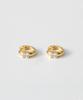 Code.H (Silver 925) Square One-Touch Earrings