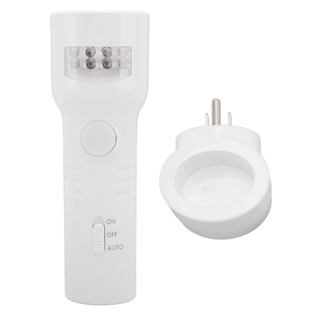 Plug in Night Light Auto Dim Dusk to Dawn Sensor Flashlight Emergency Lighting Mode LED 4000K RGB