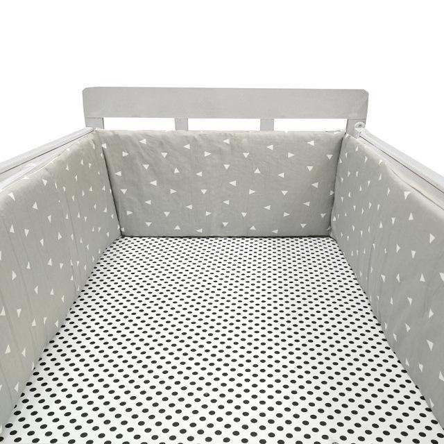 Cross-Border All-Cotton Baby Bed Surround: Removable, Washable, Anti-Collision, Anti-Pinch Guardrail