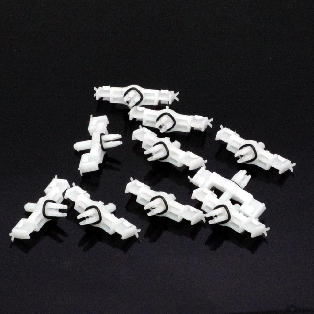 10PCS Engine Compartment Cover Plate Screw Clips Base Spring Clamps Compatible For Porsche Cayenne 2003-2006 2008-2010