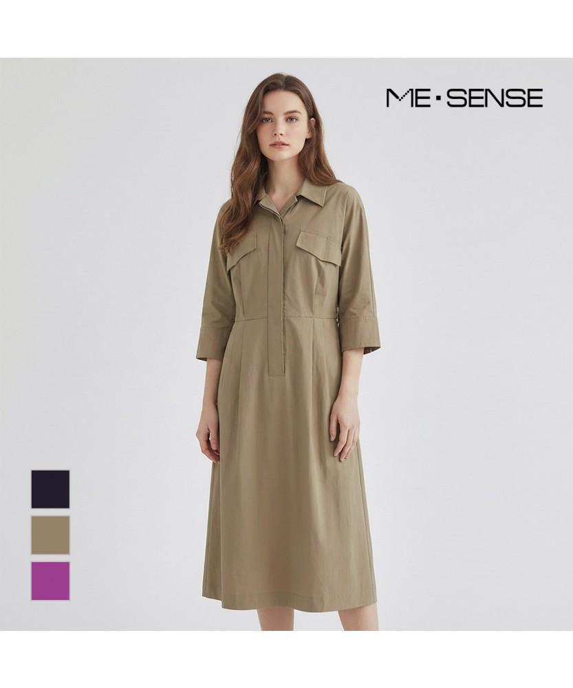MESENSE Belted Collar Dress_Mb45Opm211A