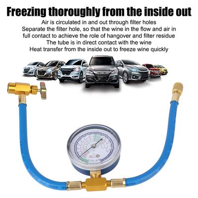 Hadice pro doplňování chladiva, nástroje pro opravu klimatizace v automobilu, příslušenství pro R134A, sada pro měření tlaku a manometru