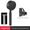Yu Zhu Xun Black Stainless Steel Pressurized Shower Set