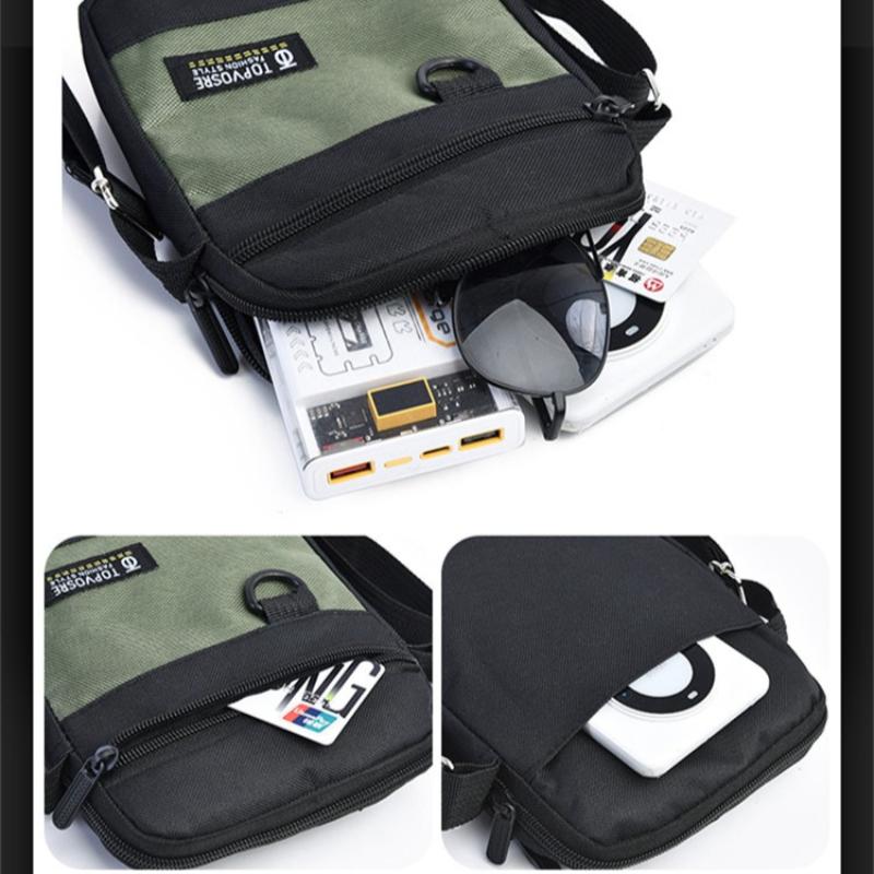 Heren Schoudertas Oxford Stof Waterdicht Grote Capaciteit Crossbody Tas Messenger Tas Outdoor Casual Lichtgewicht Enkele Schouder Crossbody Tas