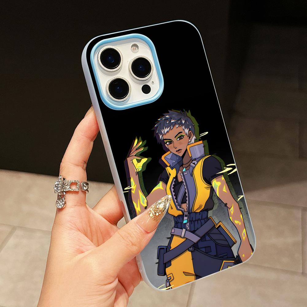

Valo Waylay Phone Case for iPhone 17 16 15 14 13 12 11 Air Pro Max Plus Jelly Double layer Light Blue Cover iPhone 13 Pro Max