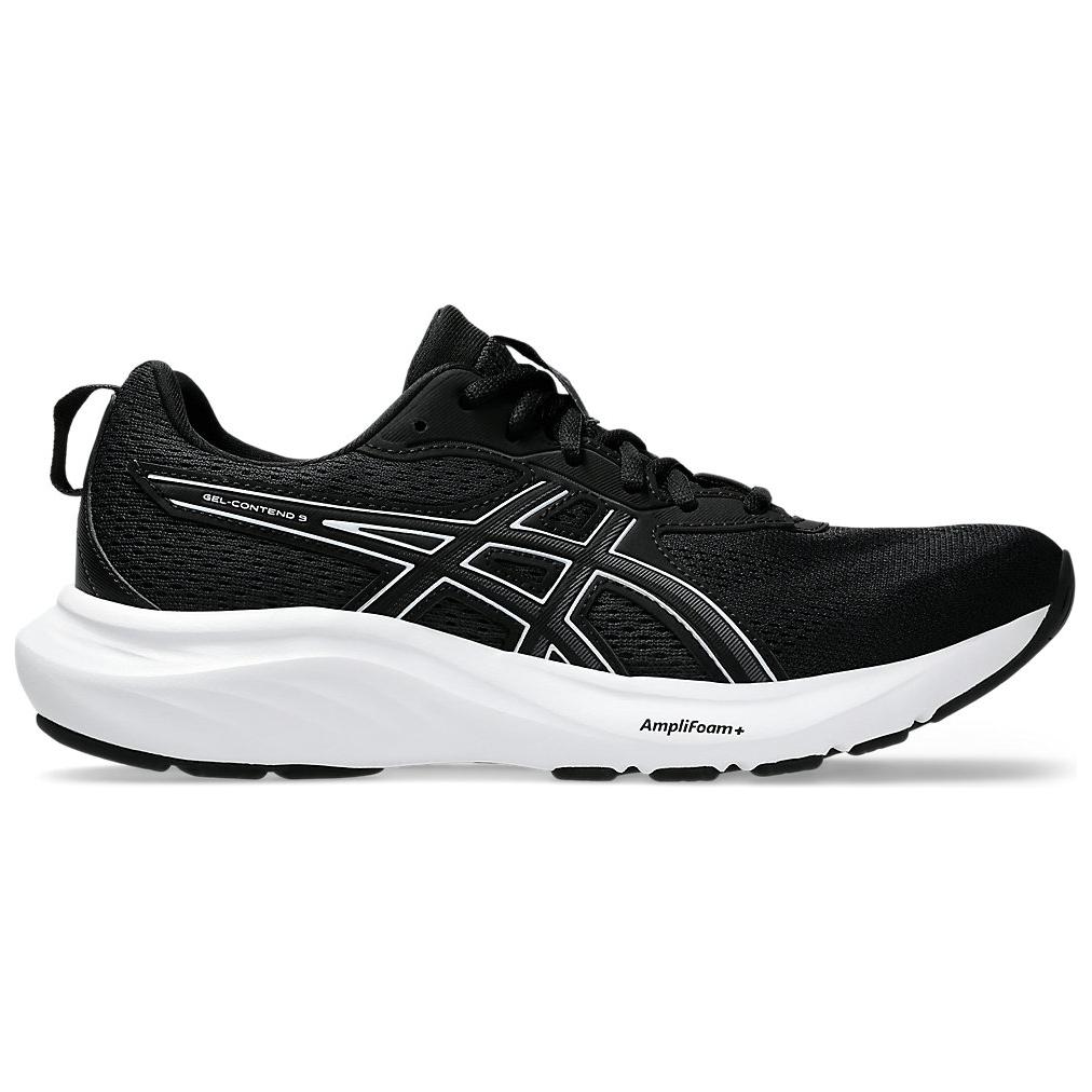 Asics Gel Contend 9 Wide Black White Women Sneakers 1012B678-002