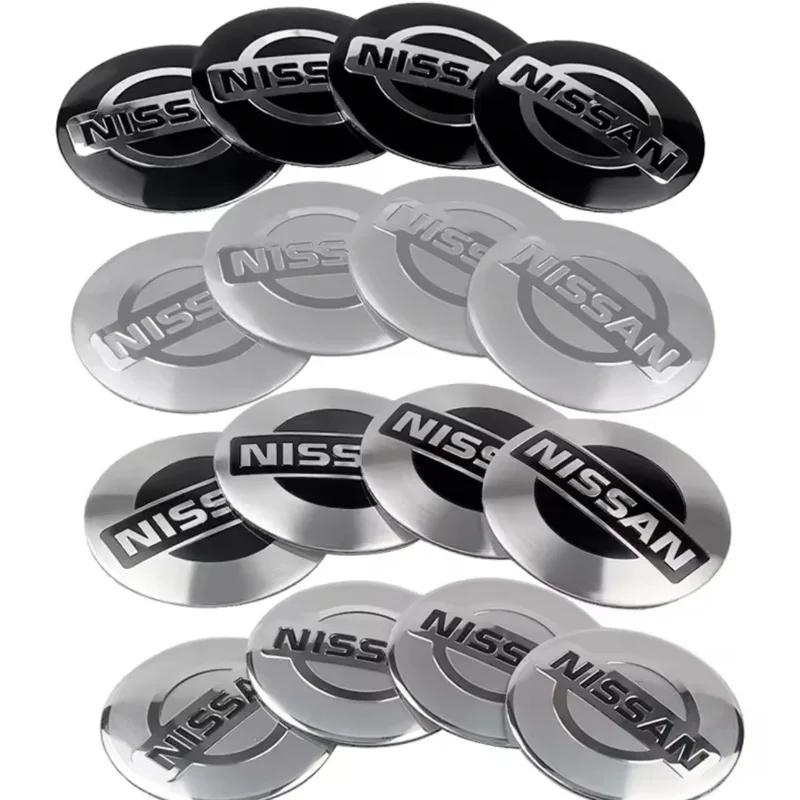 For Nissan Car Wheel Center Hub Caps Sticker Qashqai Juke K Pulsar Sentra Altima Patrol Micra Rogue VersaAlmera Pathfinder Navara