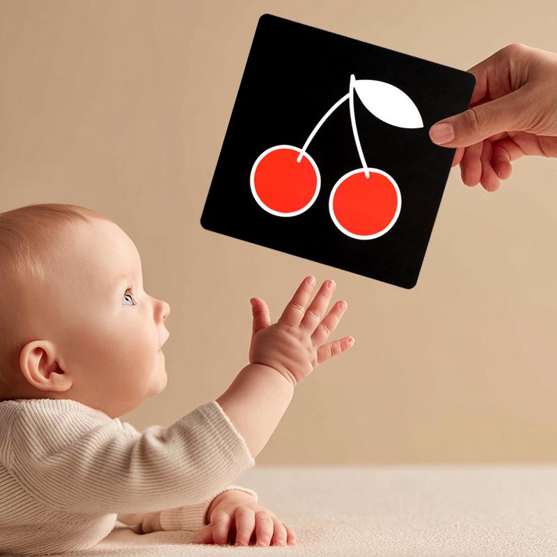Black & White Baby Visual Cards for Early Development & Stimulation