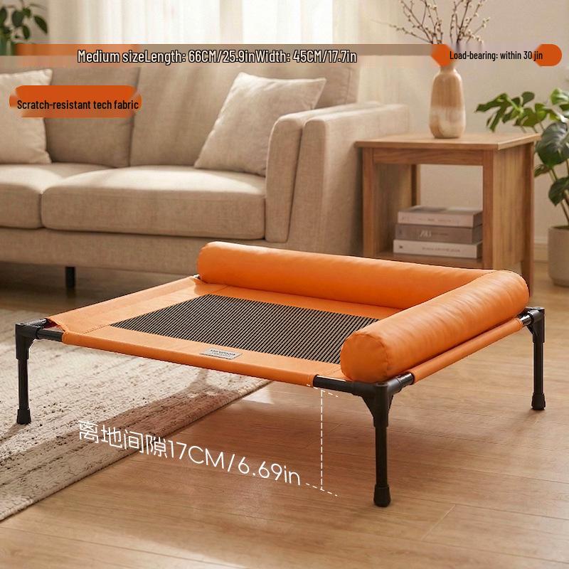 Uniwersalne legowisko dla zwierząt: Składane, Oddychające, Podniesione nad ziemią, Zdejmowane i Nadające się do prania dla Kotów i Psów na Wszystkie Pory Roku