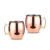 Leeseph Moscow Mule Mugs, Hammered Copper Cups with 304 Stainless Steel Lining, for Cold Drinks, Beer, Wine, Bars, Parties, Gift