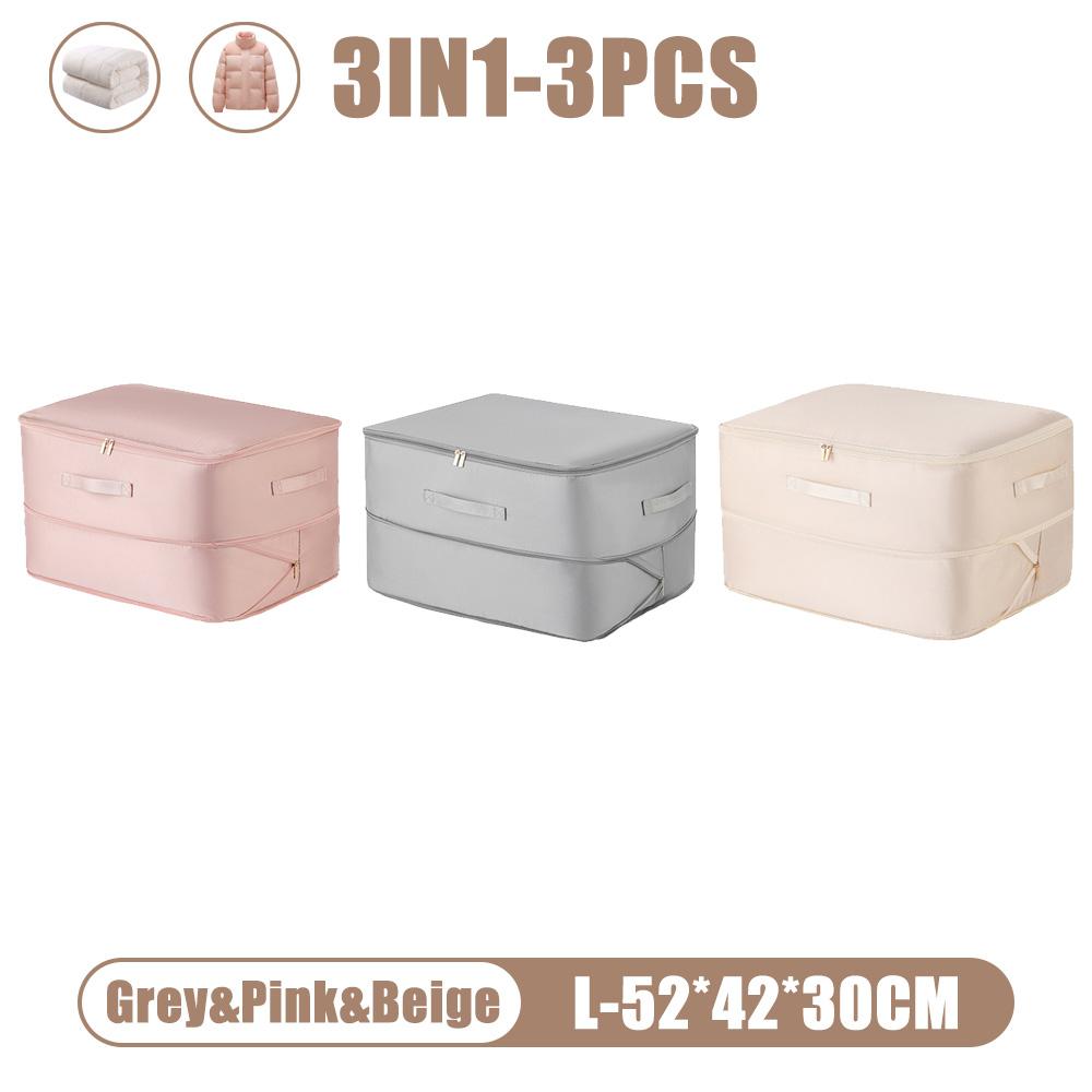 Büyük Sıkıştırma Çantası Yorgan Giysi Dolabı Dolap Düzenleyici Saklama Kılıfı Ultra Yer Tasarrufu Sağlayan Kendinden Sıkıştırmalı Düzenleyici