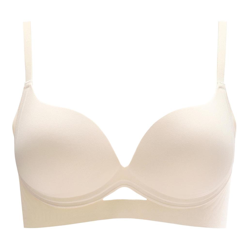 Seamless Hollow Lace Wireless Push-Up Bra for Women - Breathable, Comfortable, One-Piece Design for Small Breasts, Perfect for Summer.