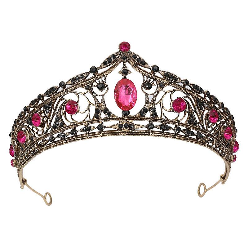 Bride Wedding Tiara Wedding Dress Accessories Alloy Rhinestone Headband Crown Birthday Crown Hair Accessories