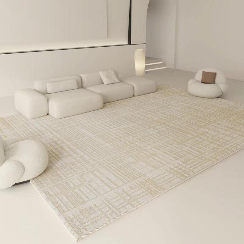 Minimalist Faux Cashmere Living Room Carpet Bedside Rug Sofa Coffee Table Rug Drift Window Bedroom Non-Slip Rugs