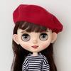 Rakulifey Blythe Baret pro Blythe Roztomilý Klobouk 5 barev, Panenky, Doplněk, (Červené)