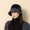 New Autumn and Winter Knitted Bucket Hat Women's Outdoor Travel Warm Fashion Basin Hat Elegant Hat