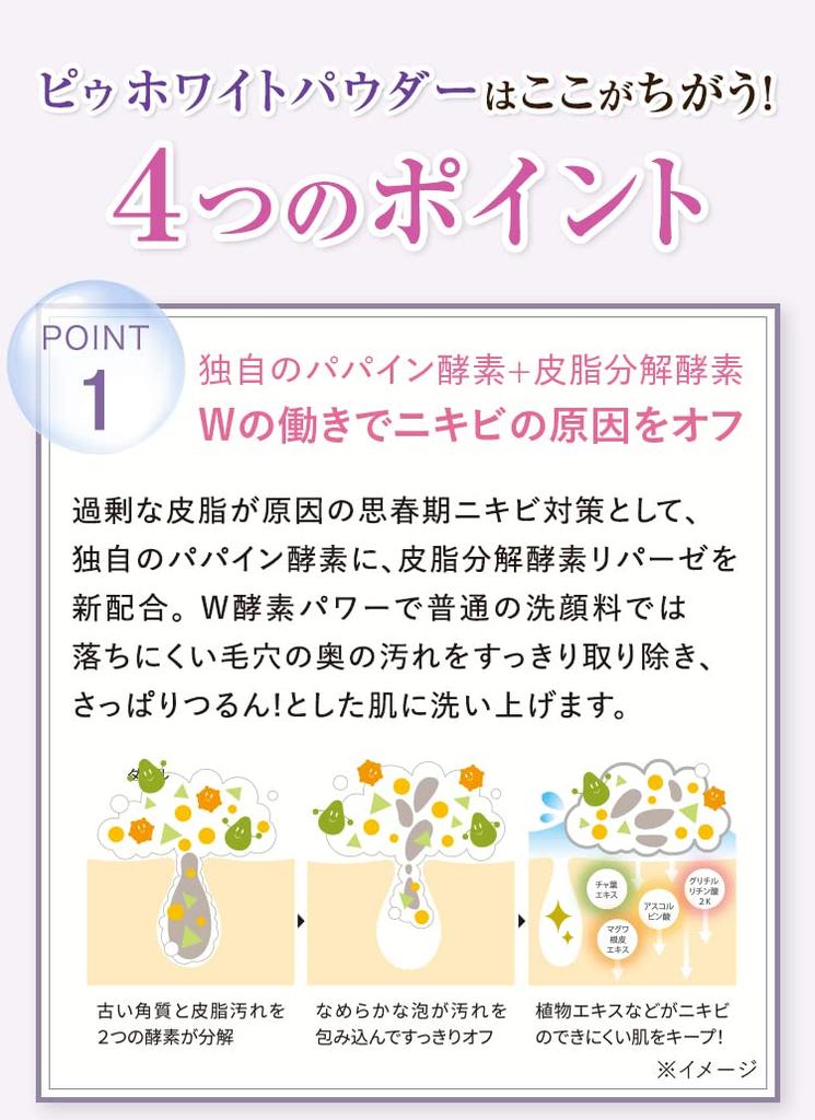 Piu Pó Branco Refil Sabonete Facial em Pó com Papaína Natural Previne Adequado para Natural Áspero e Perfeito para Médio e