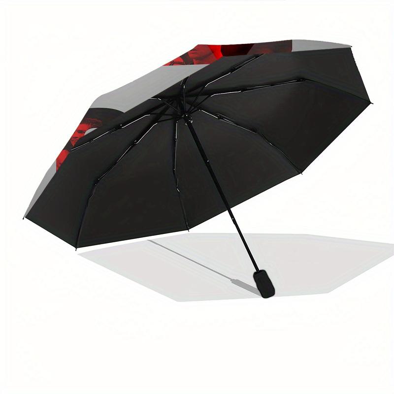 Ronaldo Automatic Opening and Closing Umbrella, Compact Travel Umbrella, Lightweight and Portable, Suitable for Beach Commuting Business I