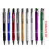 10 Stück Kugelschreiber Komfortable Schreibstifte Metall Ausziehbarer Arbeitsstift mit Clip Hübsche Journaling-Stifte für Damen Herren