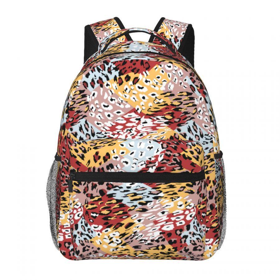 Printed Backpack Lightweight Large Capacity Casual Travel Daypack for Middle High School Students Kids Unisex