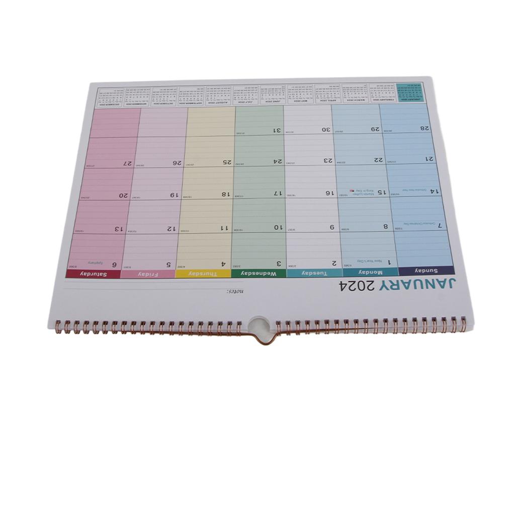 English Wall Calendar Simple Wall Calendar English Calendar Desk Calendar