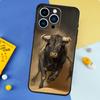 Bull Animal Phone Case For iPhone 17 16 14 13 12 11 15 Pro Max Plus 12 13 mini 16e 17 Air Bumper Cover