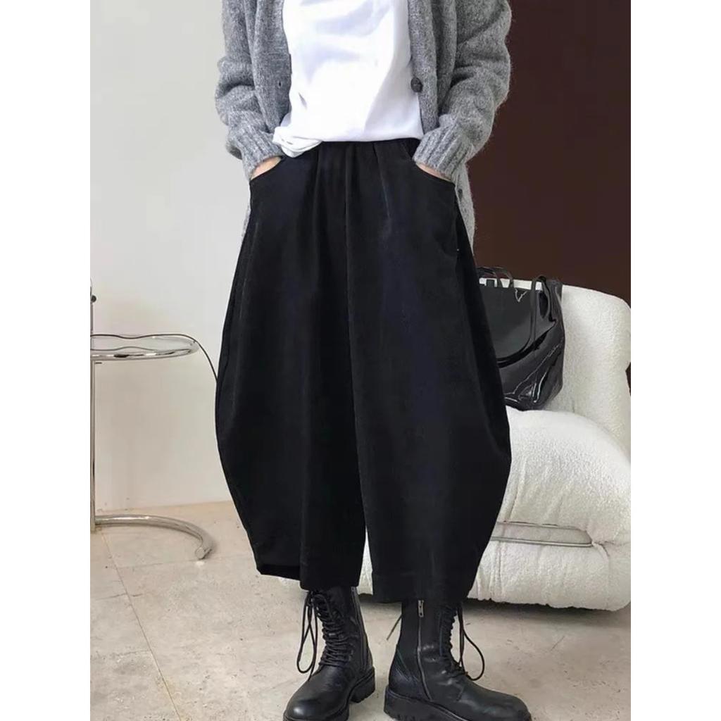 Herbst Freizeit Haremshose Damen Baumwolle High Waist Hose Retro Locker Pumphose Damen Übergröße Hose Baggy Jogginghose 5XL
