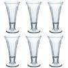 Toyo Sasaki Glass Parfait Glasses, 235ml, Set of 6, Made In Japan, Dishwasher Safe, Sundae/Dessert Glasses with Stems, Commercial Grade Glasses, P-022