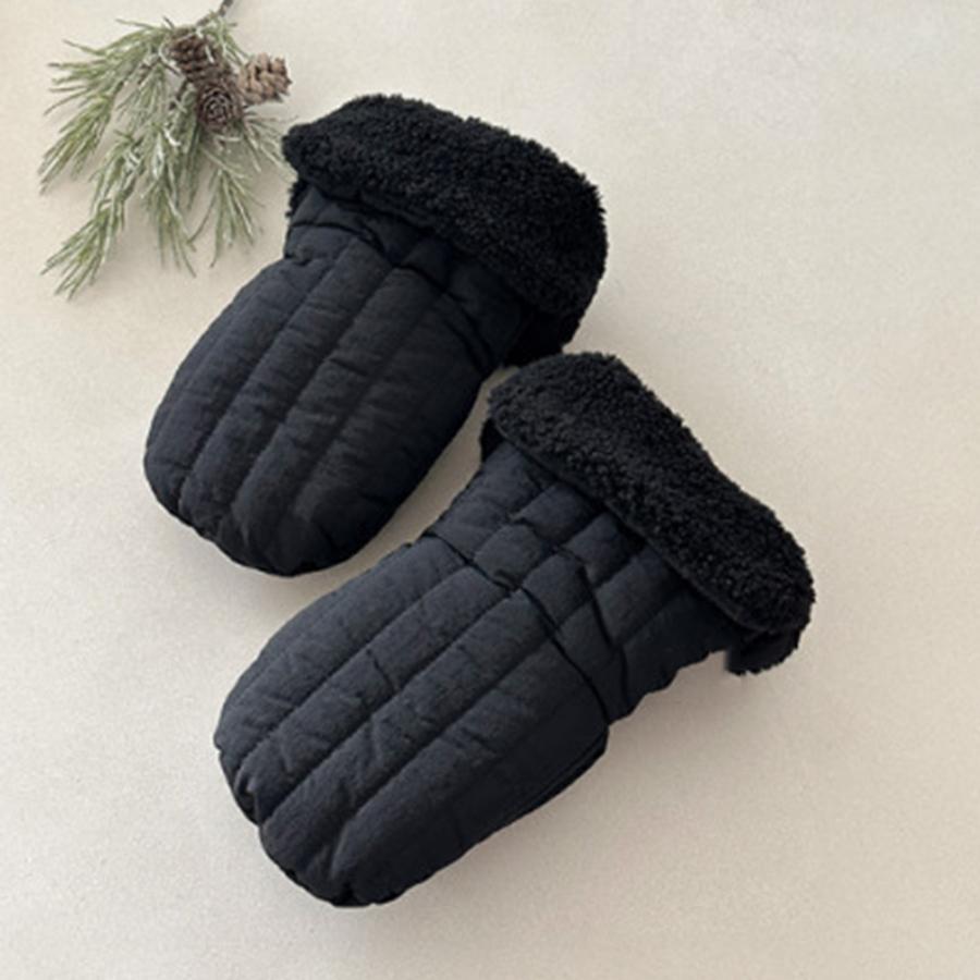 Outdoor Windproof Warm Fleece Lined Baby Stroller Gloves Anti Freeze Children Accessories Baby Carriage Gloves