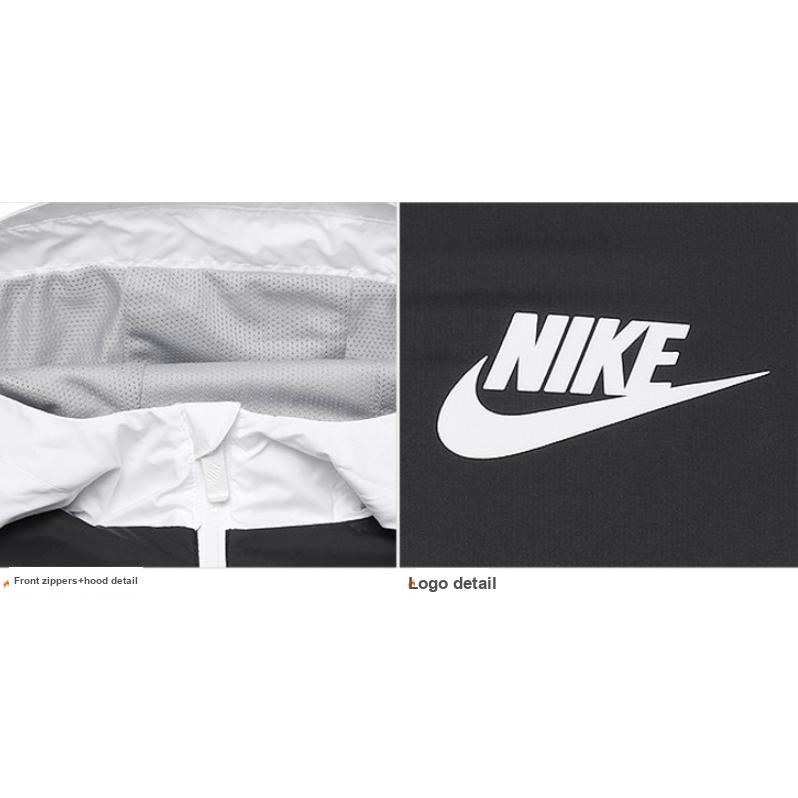 Nike Kolorowa bluza z kapturem zapinana na zamek z logo Dziecięce topy 850443-102