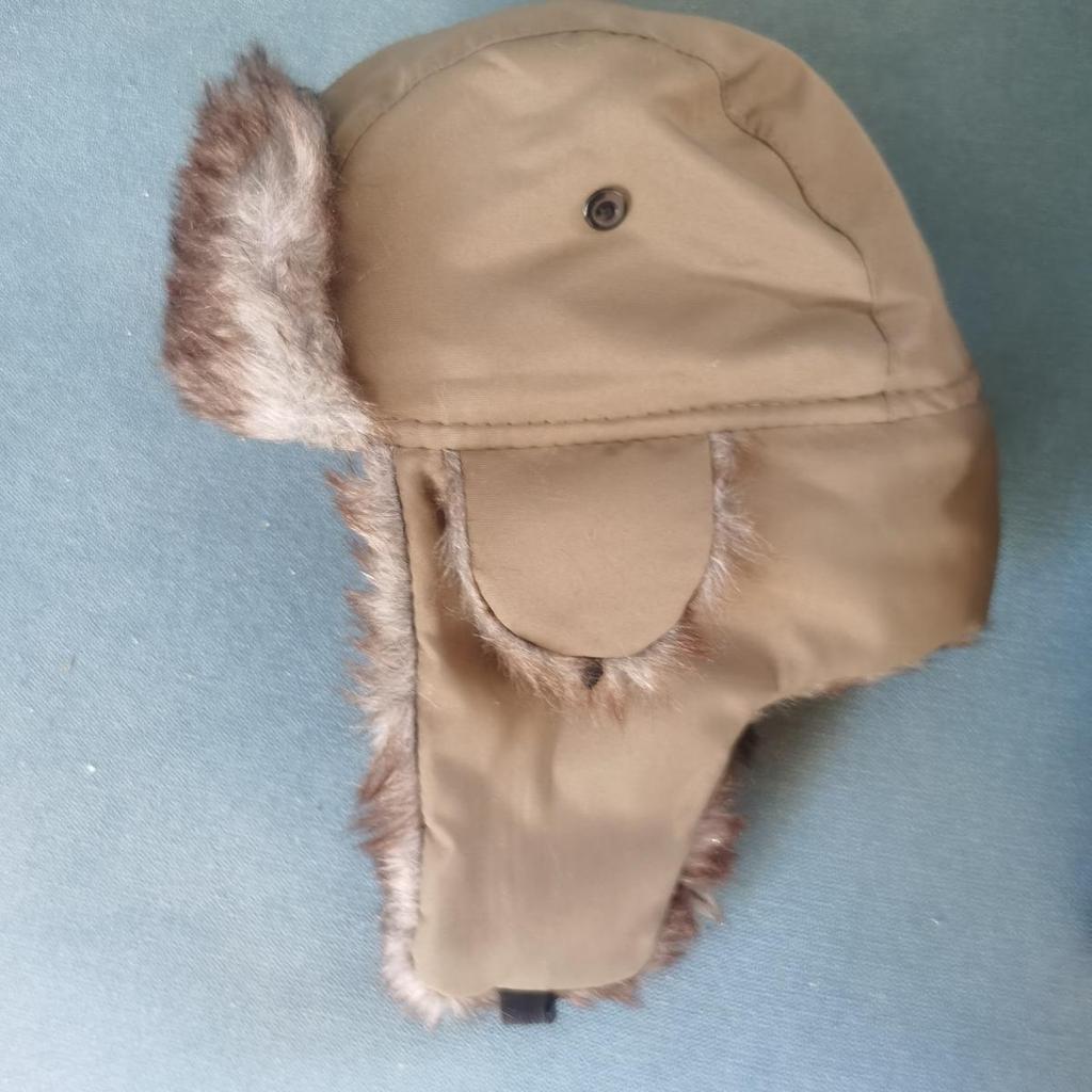 Men's and Women's Winter Warm Plush Lined Pilot Hat - Windproof Ear Muffs with Adjustable Faux Fur Ears, Extreme Cold Weather and Outdoor Exploration