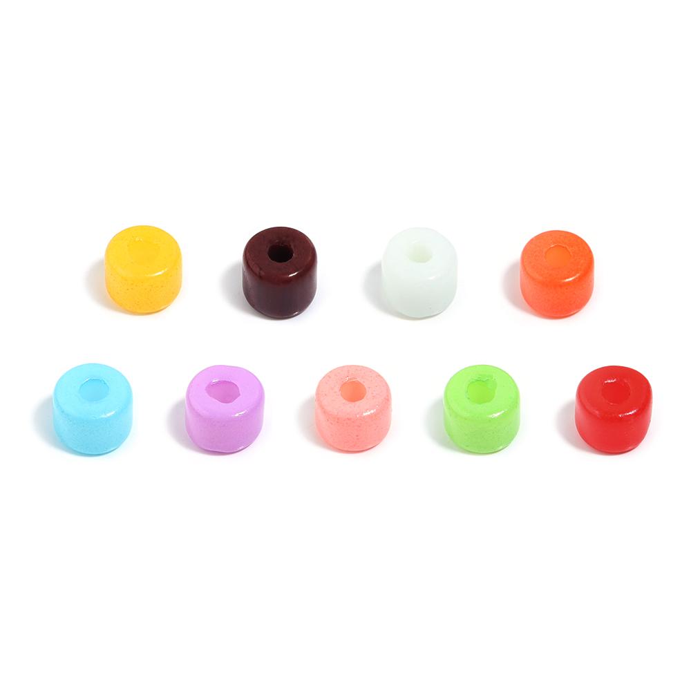 Multicolor 6mm Czech Glass Beads Cylindrical Loose Seed Rice Bead for Jewelry Making Bracelet Necklace Beading Supplies