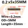10PCS  Wire 0.2mm Length 5-50mm Stainless Steel  Mini Spring  DIY Mechanical Samll  Tension Spring