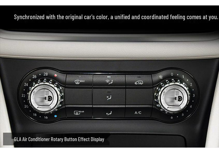 Mercedes GLA200/220 A/B-Class Interior Multimedia Knob Decoration Stickers for Air Conditioning