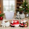 Santa Shape Flowerpot Silicone Molds Christmas Candle Silicone Mould For Making Candle Soap Chocolate Holiday Decoration