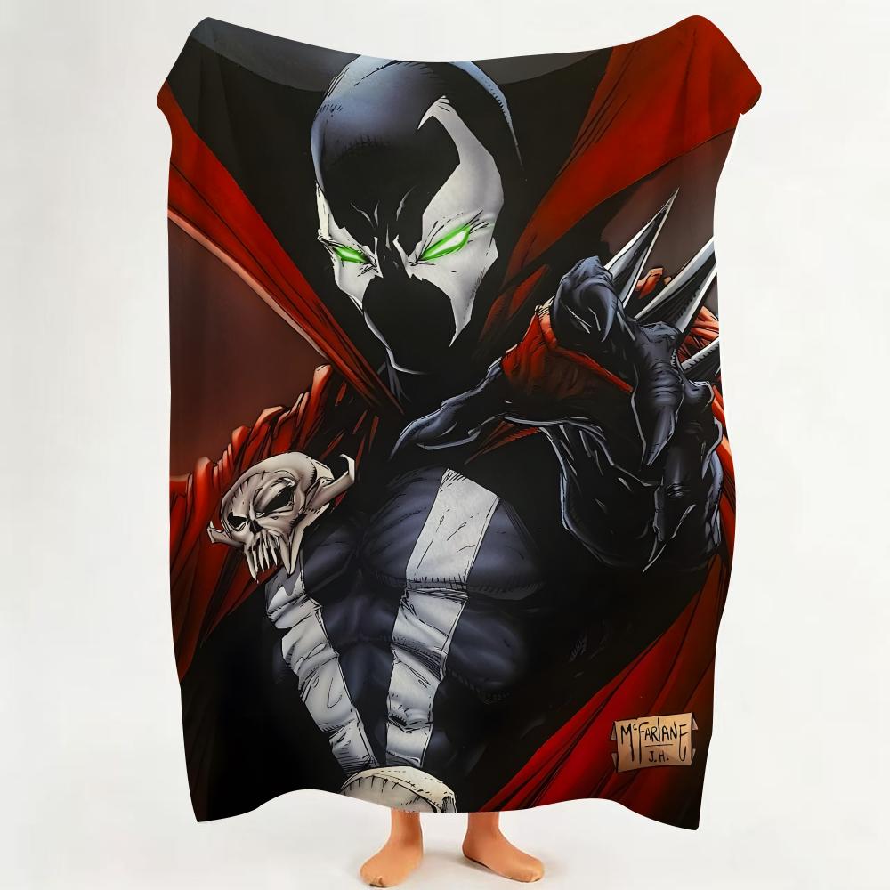 Comic S Spawn Throw Flannel Throw Blanket Suitable for Sofa,Living Room,Bedroom