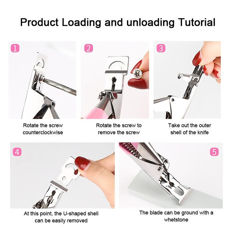 False Acrylic Tips Clipper Manicure Clamp False Manicure Tools Clippers Special Type Cut Cut Clipper Nail Manicure Tools ZJJ01