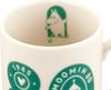 MOOMIN 80th Anniversary Mug, Large, 320ml, Approx. 8x9cm Diameter, Green, 80th Anniversary Logo Art, MM9201-11