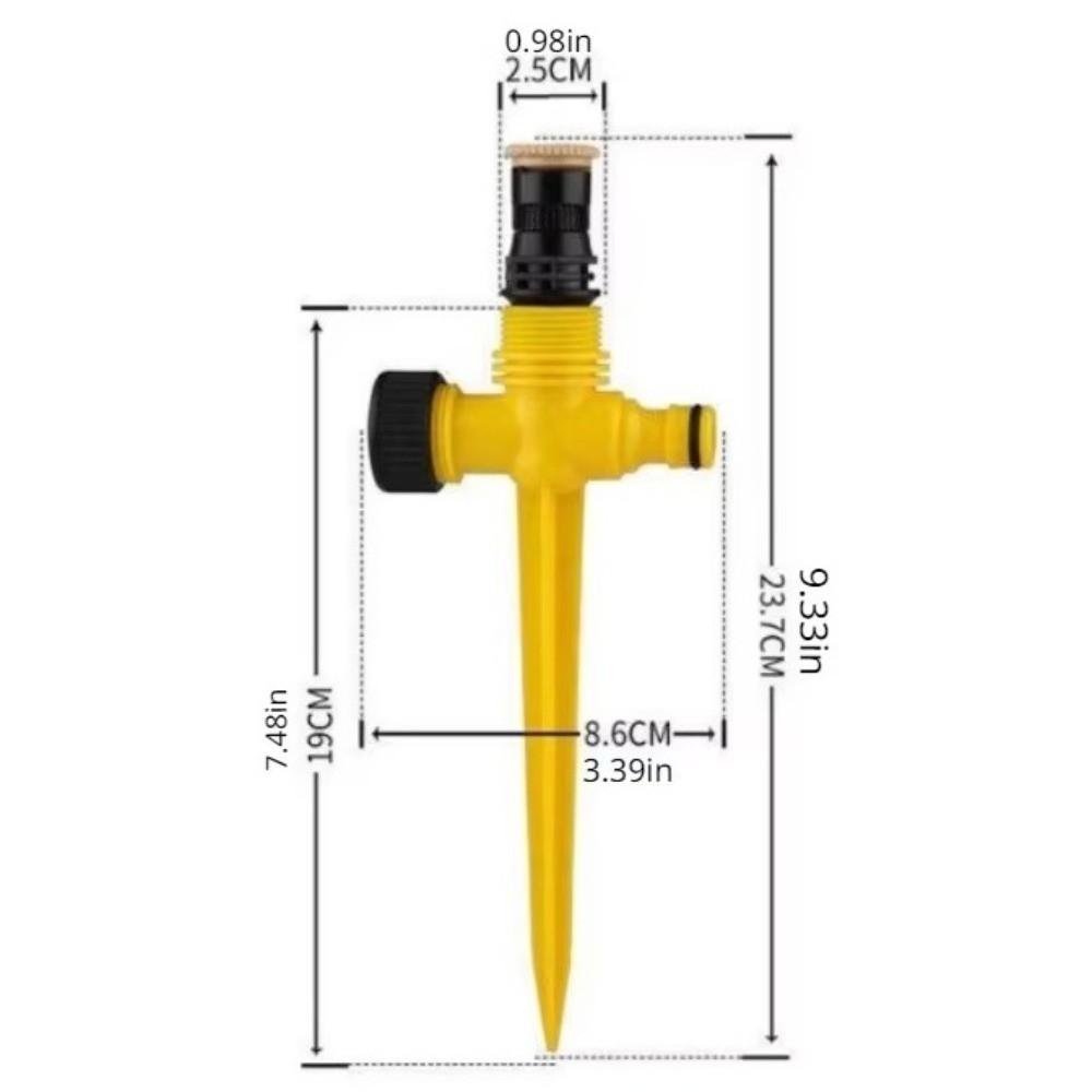 3Pcs Corrosion Resistant Rotating Sprinkler Adjustable Nozzle Water Sprayers  Greenhouse Plant