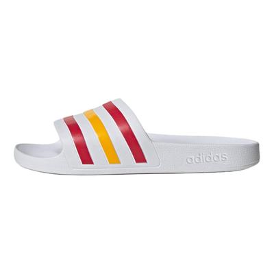 Claquettes Adilette Aqua Unisexe Blanc/Rouge Énergie/Jaune Foncé HQ2453