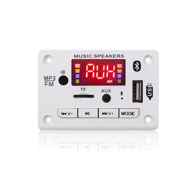 Car MP3 Decoder Board 5V 12V Bluetooth 5.0 Audio Module Hands-free Car Kit Supports USB FM TF LINE IN Wireless MP3 Player