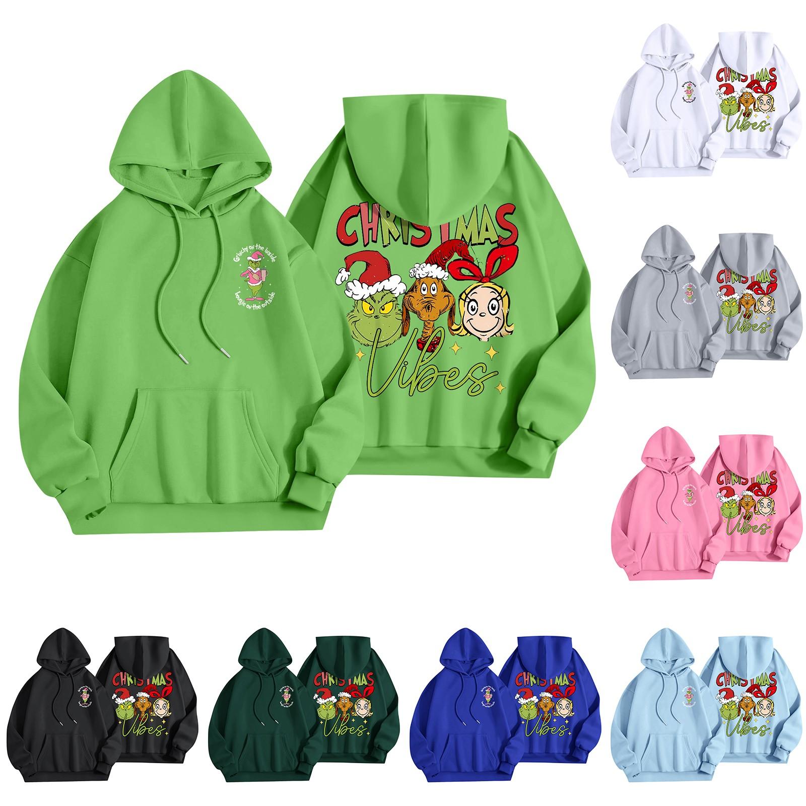 

Женская мода, легкий женский свитер с длинными рукавами и карманами, рождественская толстовка с капюшоном L синий