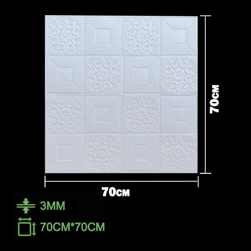 12ks 3D matné samolepky na střechu Pěnové stropní obklady Home Dekor Lepidlo Vodotěsné Dekorace do obývacího pokoje Vyřezávaný tapetový panel