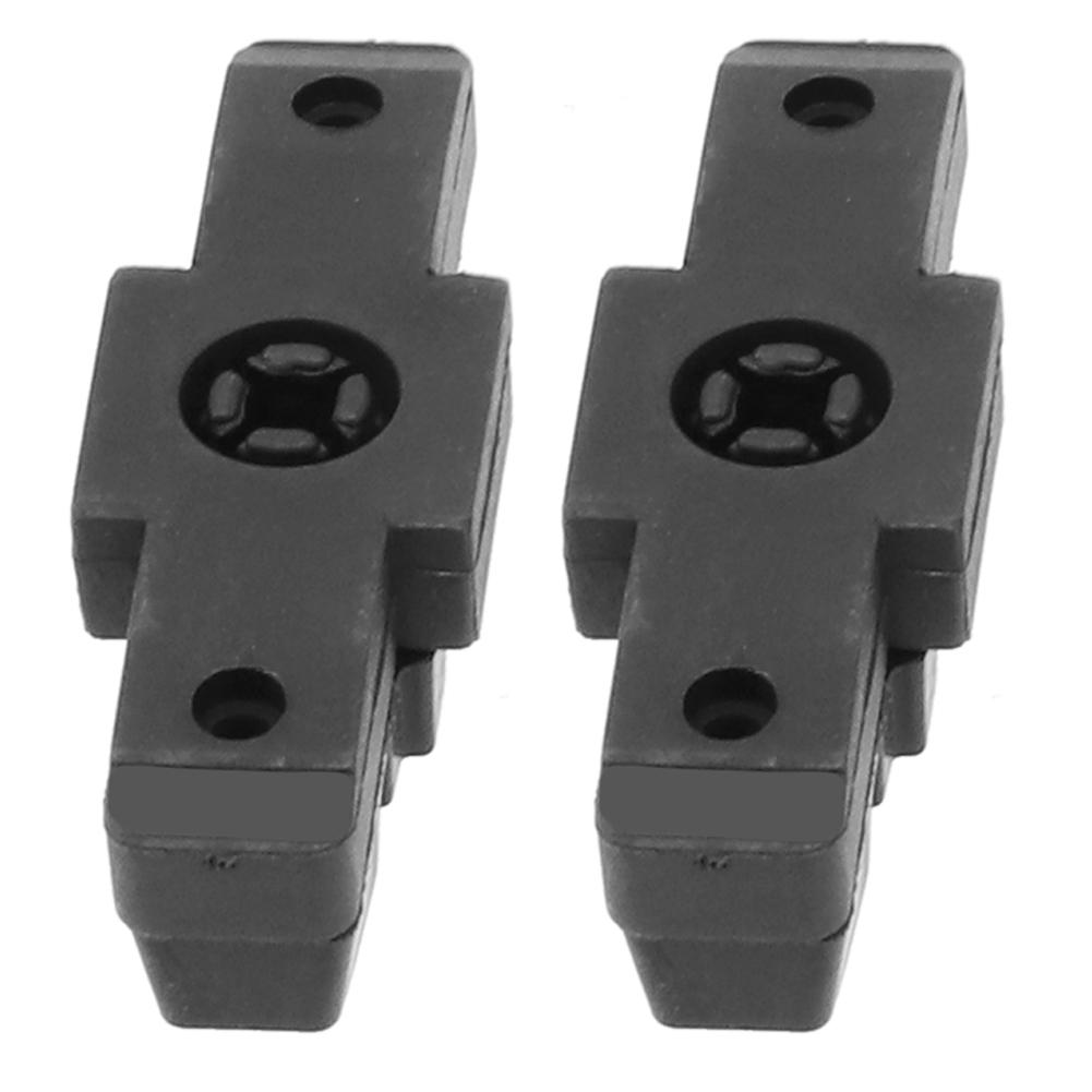 Rennrad-Bremsbeläge, 2 Stück, Schneeschwarz, Teile aus Gummi und Nylon, 2 x umweltfreundlich