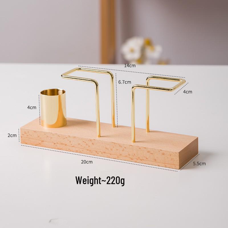 Beech Wood Vertical Tissue & Toothpick Holder for Dining Tables